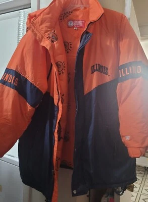 ILLINOIS Collegiate Nylon Hooded Jacket XL - Imagem 1 de 4
