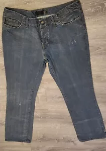 Jeans Uomo Just Cavalli Ittierre Bottoni Fly Denim Blu Taglia 38x34 Nuovo senza etichette - Foto 1 di 20