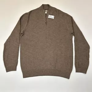 Joseph Abboud Pullover Herren Größe 2XLT Tall Braun Quater Zip Heritage Pulli - Bild 1 von 15