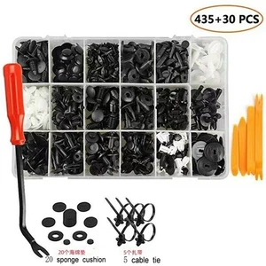 435pcs Boxed Plastic Retainer Clips Set Ford for Liner Panel & Bumper Fasteners - Bild 1 von 7