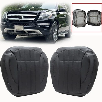 Cubierta de asiento inferior de conductor y pasajero negra para Mercedes Benz GL350 GL450 2013-16 Foto 1 de 4
