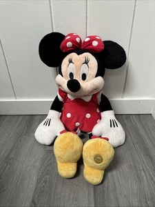 Disney Store Minnie Mouse Stofftier Plüsch 28 Zoll lang-rotes Kleid-weiß gepunktet & Schleife - Bild 1 von 6
