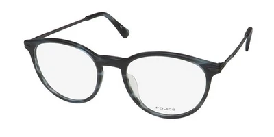NEW POLICE VPL474N HIGHWAY 5 EYEWEAR 093M 50-19-145 PLASTIC FULL-RIM OVAL BLUE - Image 1 of 4