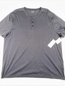 Vince Men's Henley Shirt Dark Blue 3 Button Soft Touch Size XXL NWT - Picture 1 of 8