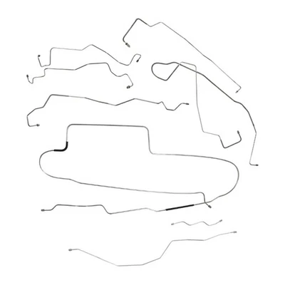 Brake Line Kit Complete Tubes 4wd ABS 1999-05 Ford Excursion Stainless 8pc - Image 1 of 4