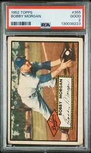 1952 Topps High Number #355 Bobby Morgan Graded PSA 2 GOOD - 130038223 - Picture 1 of 2