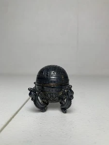 Quemador de incienso Xunqie quemador de incienso dragón de metal esférico chino  - Imagen 1 de 7