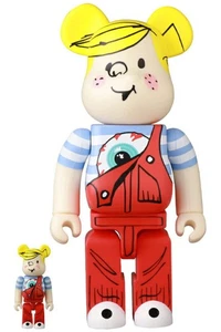 BE@RBRICK MISHKA x DENNIS LA AMENAZA 100% y 400% Medicom Bearbrick - Imagen 1 de 3
