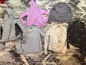Athleta Girl Lot 6 Tops Hoodies Large XL - Picture 1 of 7