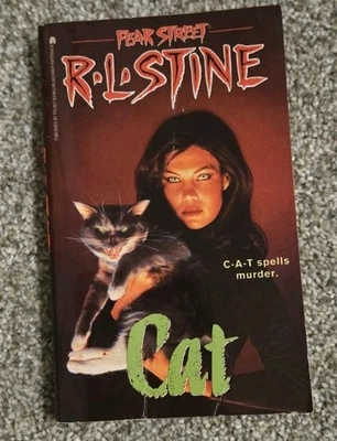 R.L. Stine Cat Fear Street Paperback Book Rare HTF no 45 series vintage 1st Edit - Image 1 of 4