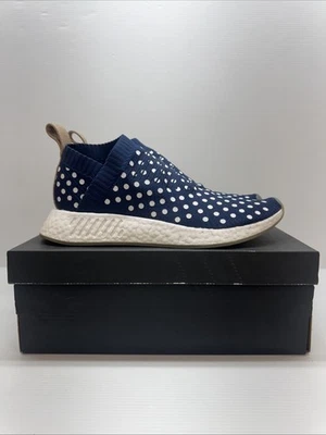 Adidas NMD CS2 PK Ronin Women's Shoes Polka Dot Navy White BA7212 - Size 11 - Image 1 of 4