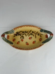 Hand-painted Ceramic Serving Dish by Italica ARS - Picture 1 of 8