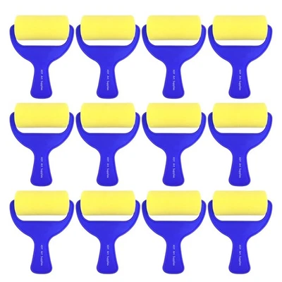 Juego de 12 rodillos de pintura de espuma XDT 3''x12, rodillo de esponja para pintura Foto 1 de 4