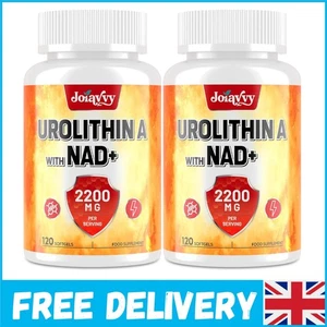 Elevate Your Energy: Urolithin A & NAD+ Softgels 2000mg for Cellular Vitality - Picture 1 of 8