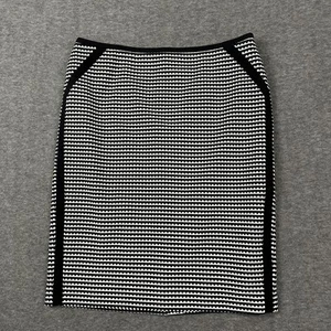 Nine West gefütterter Bleistiftrock Damen 10 schwarz weiß gestreift Business Arbeitskleidung - Bild 1 von 9