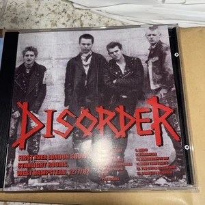 Disorder (UK punk)-Live in London 12/7/1982/1980 demo tape. CD album. antisociet - Foto 1 di 6