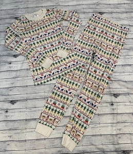 Hanna Andersson Buddy The Elf Raised By Elves Long John Pajamas Size 140 10 - Picture 1 of 5