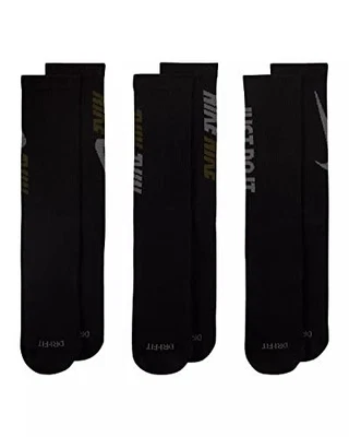 Calcetines acolchados gráficos grandes Nike 3PK Everyday Plus para hombre DD1526-010 Foto 1 de 3