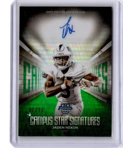 2025 Bowman University Chrome Jaden Nixon Campus Star Signatures Green #/99 - Picture 1 of 2