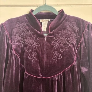 Amanda Stewart Vintage Púrpura Pequeño Completo Bordado 3/4 Cremallera NUEVO Etiqueta Original - Imagen 1 de 11