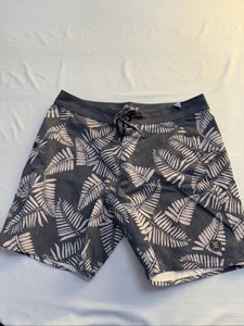 "Bañador Roark gris palma para hombre talla 33 17"" costura exterior nuevo" - Imagen 1 de 11