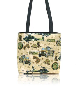 US ARMY PATTERN HANDMADE SHOULDER BAG HANDBAG PURSE, NEW, COTTON - Picture 1 of 2