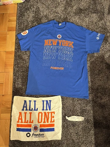 NY Knicks 1st Round Game 3 SGA T Shirt XL Towel Light Up Wristband NBA Playoffs Cover