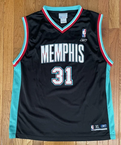 VTG MEMPHIS GRIZZLIES SHANE BATTIER AUTHENTIC REEBOK JERSEY-YOUTH XL or ADULT SM Cover