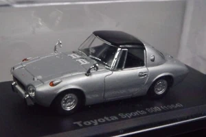 Toyota Sports 800 1964 Silver 1/43 Scale Box Mini Car Display Diecast vol 179 - Picture 1 of 9