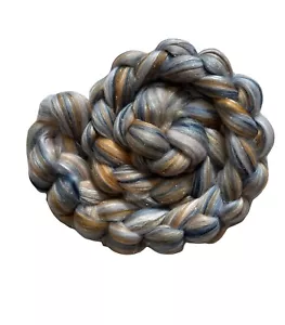 Toasted Blueberry Muffin: Merino, Bamboo, Mulberry Silk and Stellina 4oz. - Picture 1 of 4