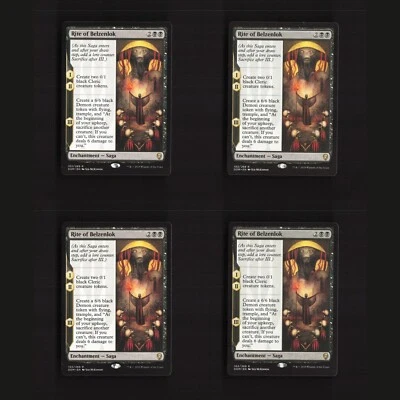 4x Rite of Belzenlok 102/269 PLAYSET Dominaria Rare Enchantment MTG Card LP - Image 1 of 4