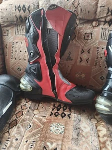Herren Motorradstiefel Wasserdicht Leder SIIDI Leder Motorrad Rennstiefel - Bild 1 von 12