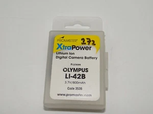 PROMASTER #3535 Lithium ion Li-on replacement battery for Olympus LI-42B - Picture 1 of 3