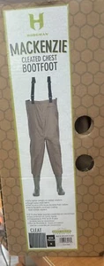 MACKCBC11 Hodgman Mackenzie Cleated Bootfoot Chest Waders - Brown, Size 9 - Picture 1 of 9