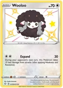 LP Pokemon Wooloo - SV103/SV122 - Shiny Holo Rare Lightly Played Shining Fates - Bild 1 von 1