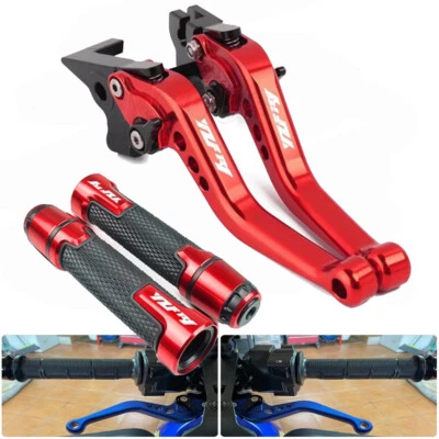 CNC Short Brake Clutch Levers Handle Handlebar Grips For Yamaha YZF R1 1999-2022 - Image 1 of 4