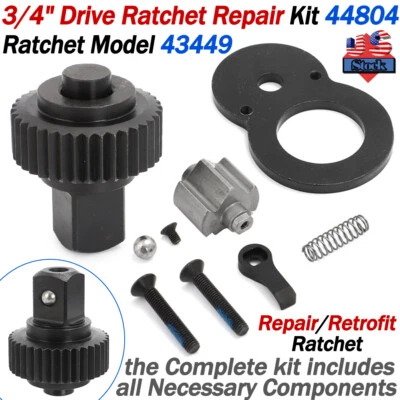 3/4" Drive Ratchet Repair Kit 43449 for Ratchet 44804 Retrofit Complete Set of 9 - Image 1 of 4