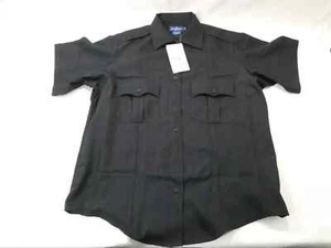 SPIEWAK SPDU80 MEN XLARGE POLY COTTON POPLIN SHORT-SLEEVE DUTY SHIRTS DARK NAVY - Picture 1 of 6