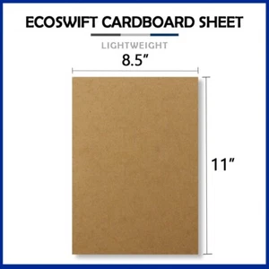 1 8.5x11 EcoSwift Brand Chipboard Cardboard Craft Scrapbook Scrapbooking Sheets - Picture 1 of 5