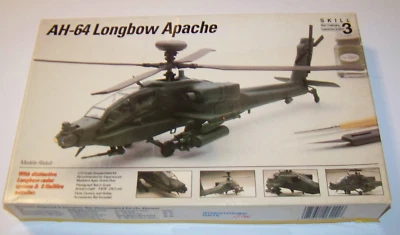 Testor's 1:72 AH-64 LONGBOW APACHE HELICOPTER Open Box Sealed Parts - Image 1 of 4