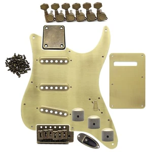 10 Piece Bronze Set Electric Guitar Accessories Metal DIY Accessory for FD Strat - Picture 1 of 23