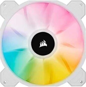 Ventilador Corsair iCUE SP140 RGB Elite 140 mm blanco PWM - Alto flujo de aire, único - Imagen 1 de 5