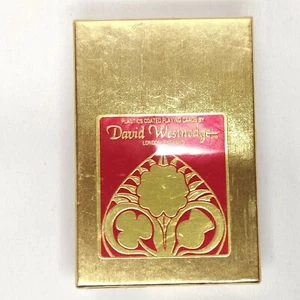 Vintage David Westnedge Deck Playing Cards LTD Plastic Coated Fleur De Lis - Picture 1 of 2