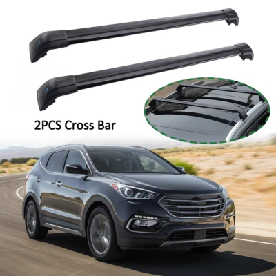 2PC Cross Bar For Hyundai Santa Fe Sport 2013-2018 Roof Rack Cargo Kayak Baggage - Image 1 of 4