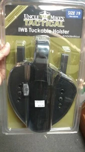 IWB Tuckable Holster Black Uncle Mike's 55190 Size19 Browning government officer - Picture 1 of 2