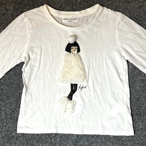 Sonia Rykiel Shirt Kids Girls 6Y Long Sleeve Lady Shirt Size 6 years 1920 - Picture 1 of 13