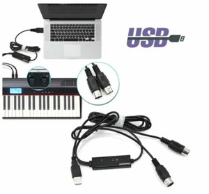 DOREMIDI Cavo adattatore 2m USB MIDI interfaccia collegare strumento computer - Foto 1 di 6
