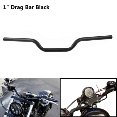 Manillar de barra de arrastre de 1 pulgada para motocicleta Harley Springer Bobber Café Racer Foto 1 de 4