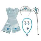 Girls  Dress Costume Accessory Set of Tiara, Gloves,  And Jewelry