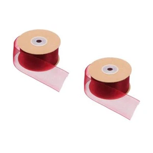 2 Rolls Sheer Organza Ribbon for DIY Crafts and Wrapping for Bow Making Organza - Picture 1 of 12